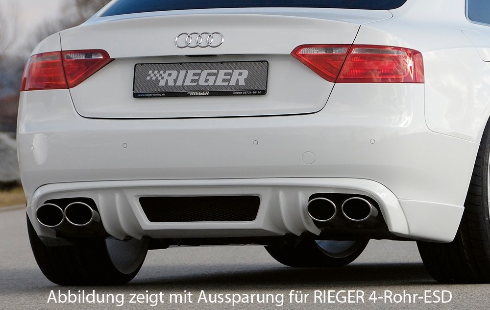 Achterbumper Diffusor Audi A5 B8/B81 07-11 Rieger Duplex