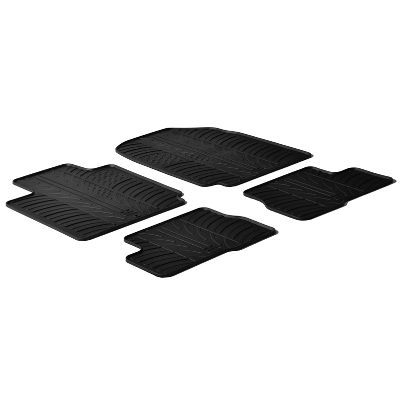 Rubbermatten  Nissan Micra 2003-2011 (T profiel 4-delig)