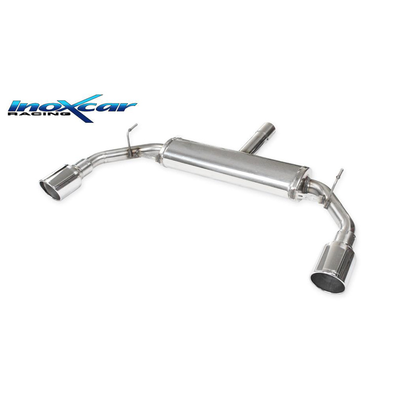 100% RVS Dubbele Sportuitlaat  Alfa Romeo Giulietta 1750Tbi (240pk) 2016- 110mm X-Race (Ø60mm)