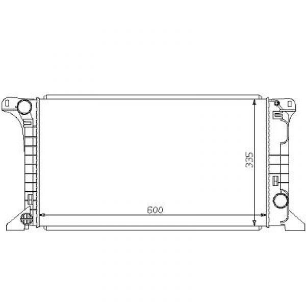 Radiator FORD TRANSIT 86-91 600x335 1.6/2.0/2.5D
