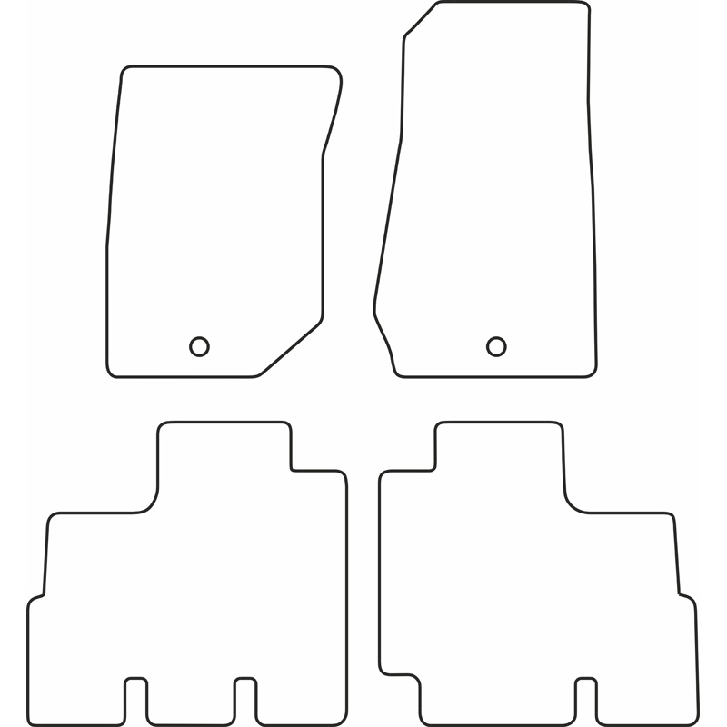 Automatten Velours  Jeep Wrangler III (JK) 2007-2018