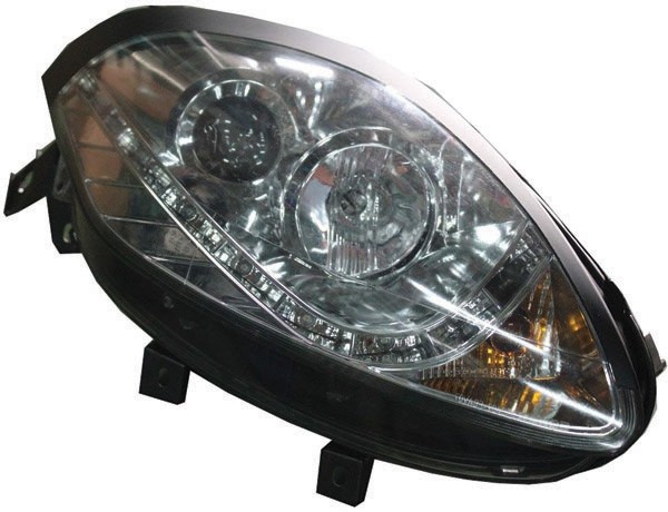 Koplampen Fiat Bravo 07->> Echte DRL Chroom
