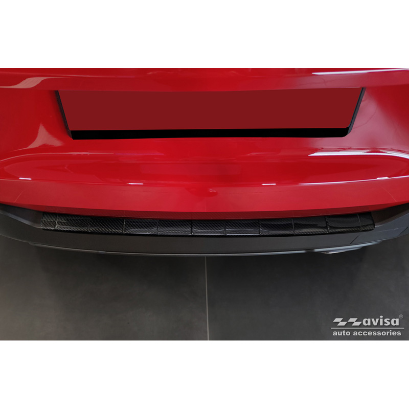 Echt 3D Carbon Achterbumperprotector  Jeep Avenger + e-Hybrid & EV 2023- 'Ribs'