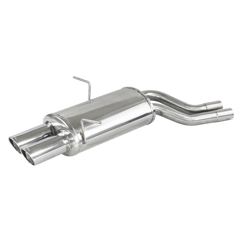 100% RVS Sportuitlaat  BMW E46 320i 150pk 1998- 2x80mm X-Race