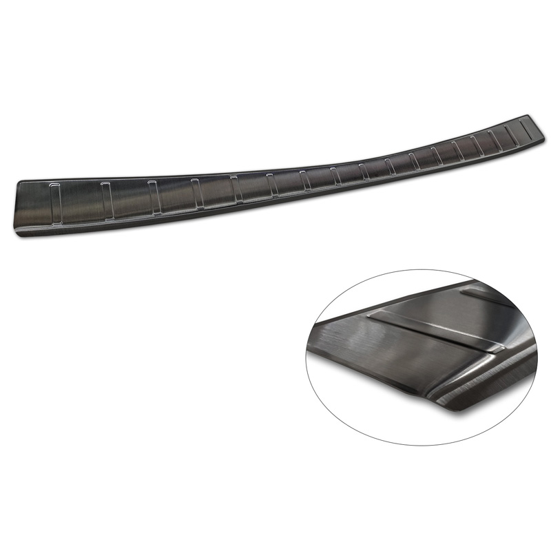 Zwart RVS Achterbumperprotector  Lexus RZ 2023- 'Ribs'