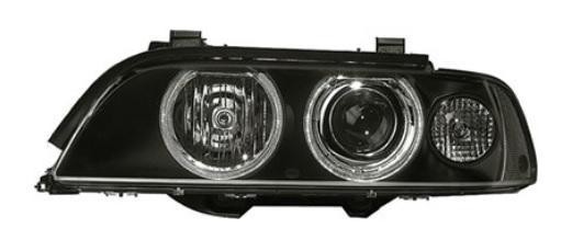 koplamp, H7+H7, witte knipper, links, 09/2000-BMW 5 serie E39, 1