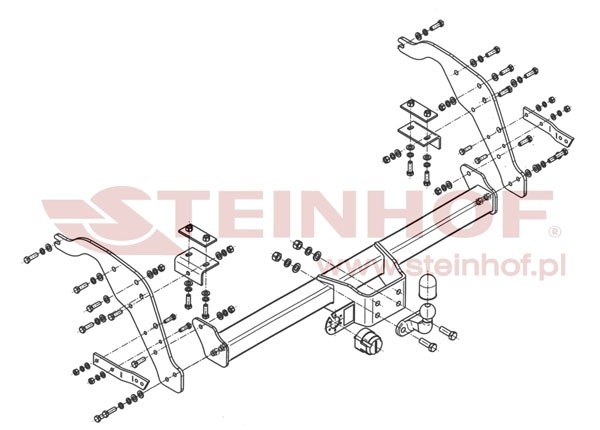 Trekhaak Mazda BT-50 Pickup (bumper met step) 2012-....