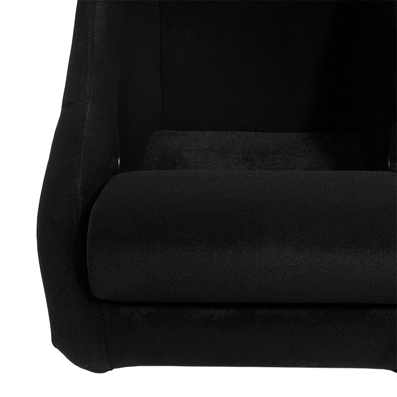 Sportstoel 'K12 Wide' - Zwart - Vaste rugleuning - incl. sledes