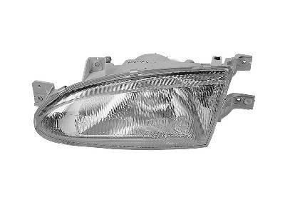 koplamp, H4, elektr verstelb, rechts,-01/1997 Hyundai Accent/Exc