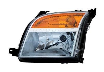 koplamp, H4, elektr verstelb, incl stelmotortje, rechts Ford Fus