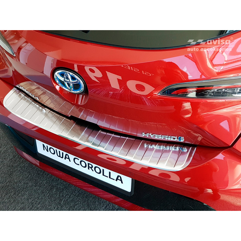 RVS Achterbumperprotector  Toyota Corolla XII HB 2019- (incl. GR-Sport) 'Ribs'