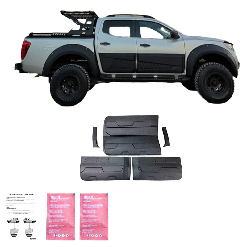 Deurpanelen  Ford Ranger T6/T7/T8 2012-2022 (Jumbo) - Matzwart