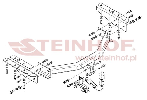Trekhaak Jeep Cherokee (KK) 03/2008-2013