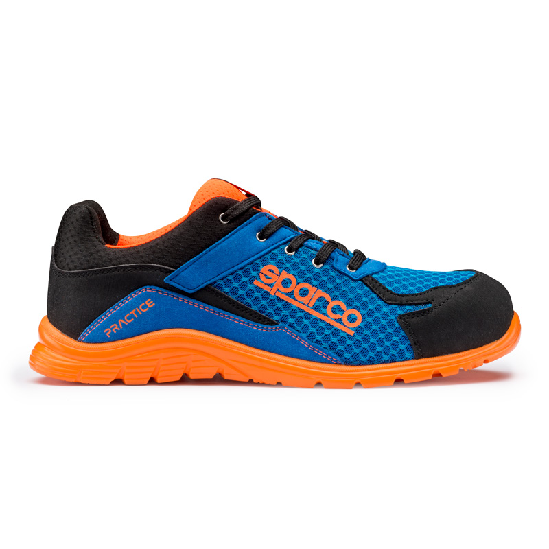 Sparco Lichtgewicht Werkschoenen Practice S1P Niki Blauw/Oranje Maat 40