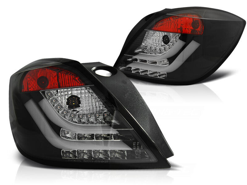 Achterlichten Opel Astra H GTC Tube LED zwart
