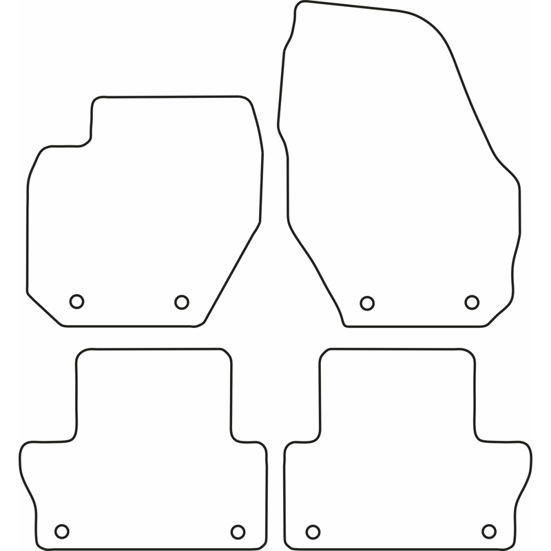 Automatten Velours  Volvo XC60 2008-2016