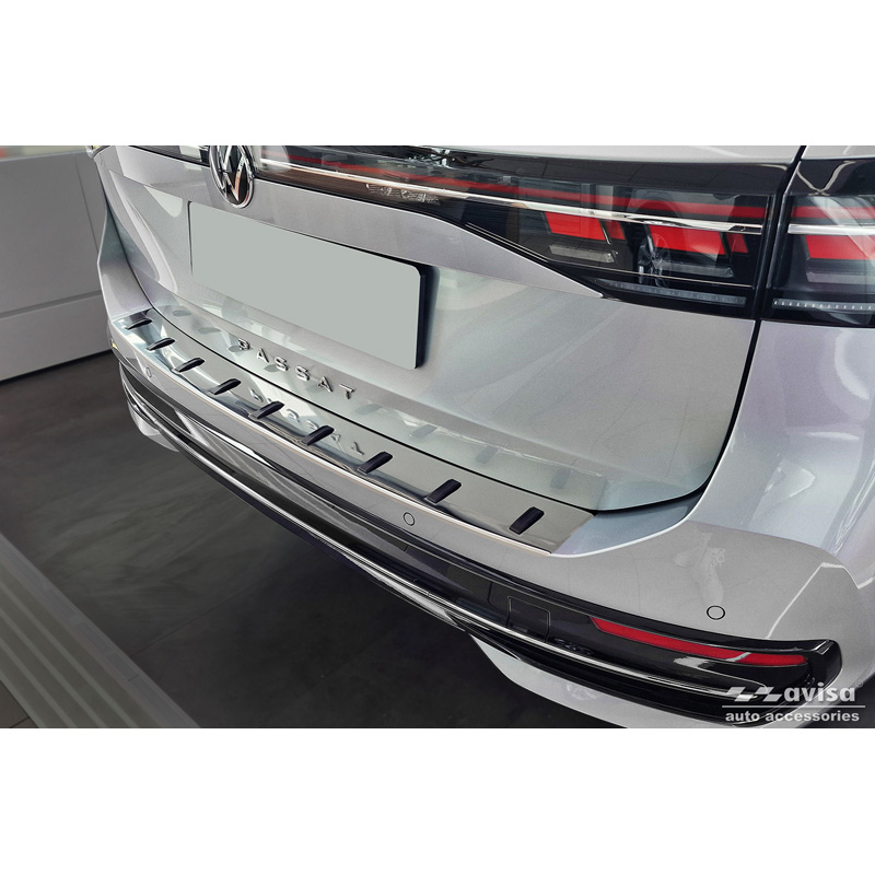 RVS Achterbumperprotector  Volkswagen Passat Variant (CJ5) incl. R-Line & Hybrid 2024- 'STRONG EDITION'