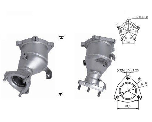Nissan NAVARA 2.5TD TDI 2488 cc 128 Kw / 174 cv YD25 Magnaflow C