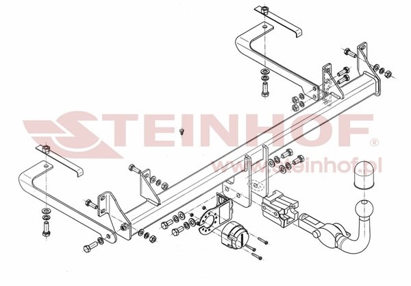 Trekhaak Fiat Panda II 5D 2003-2012