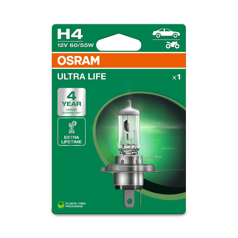 Osram Ultra Life Halogeen lamp - H4 - 12V/60-55W - per stuk