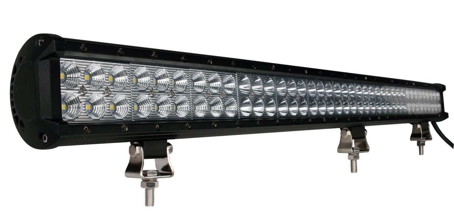 Working Light bar - double row - bottom bracket, 216W 33",combo