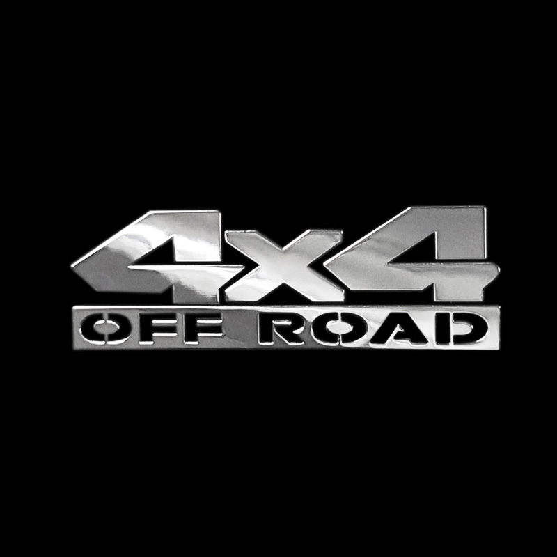 Nikkel Sticker '4x4 OFF ROAD' - 70x22mm