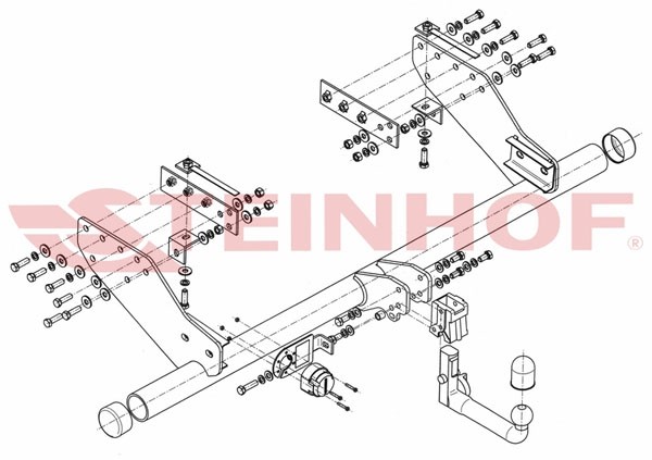 Trekhaak Mitsubishi L-200 (versie with an extended load-carrying