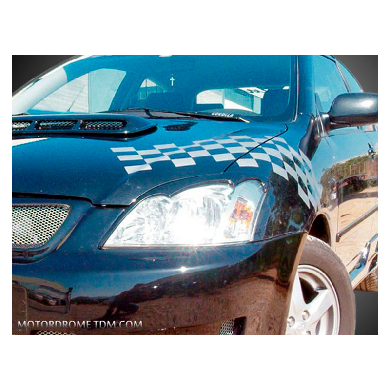 Koplampspoilers  Toyota Corolla E12 Hatchback 2002-2007 (ABS)