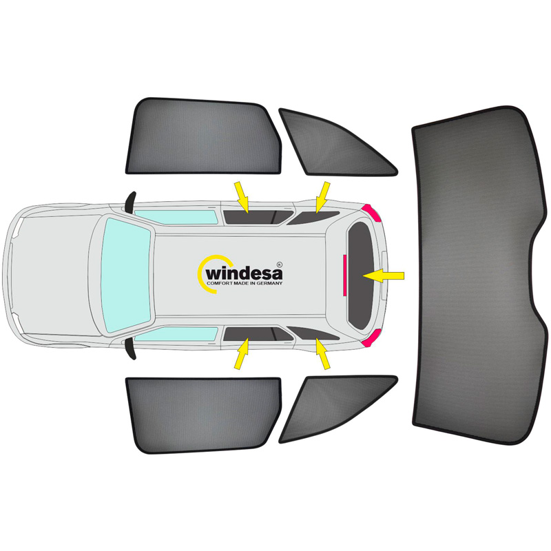 SunClip Zicht- & Zonwering  Volvo XC90 II 2015-