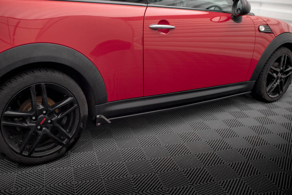 Zijskirts Mini One R56 2006 - 2010 Maxton Glans Zwart