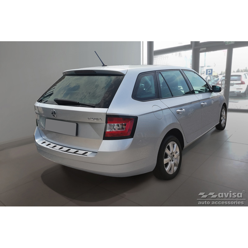 RVS Achterbumperprotector  Skoda Fabia III Combi 2014-2018 'STRONG EDITION'