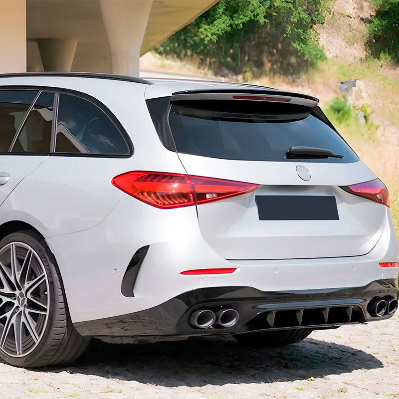 Dakspoiler (Spoiler Cap)  Mercedes C-Klasse W206 Kombi 2021- (ABS Glanzend zwart)