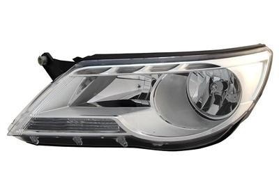 koplamp, Hella, H1+H7, elektr verstelb, links VW Tiguan, 2007-20
