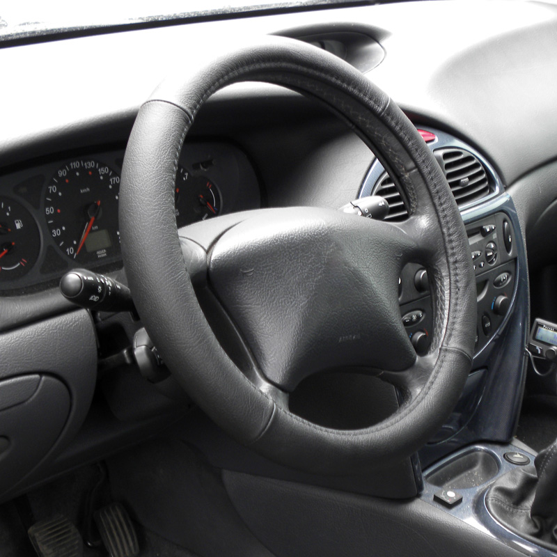 Carpoint Stuurhoes Universeel Leer - Zwart