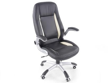 Bureau stoel kunstleer Zwart/Wit