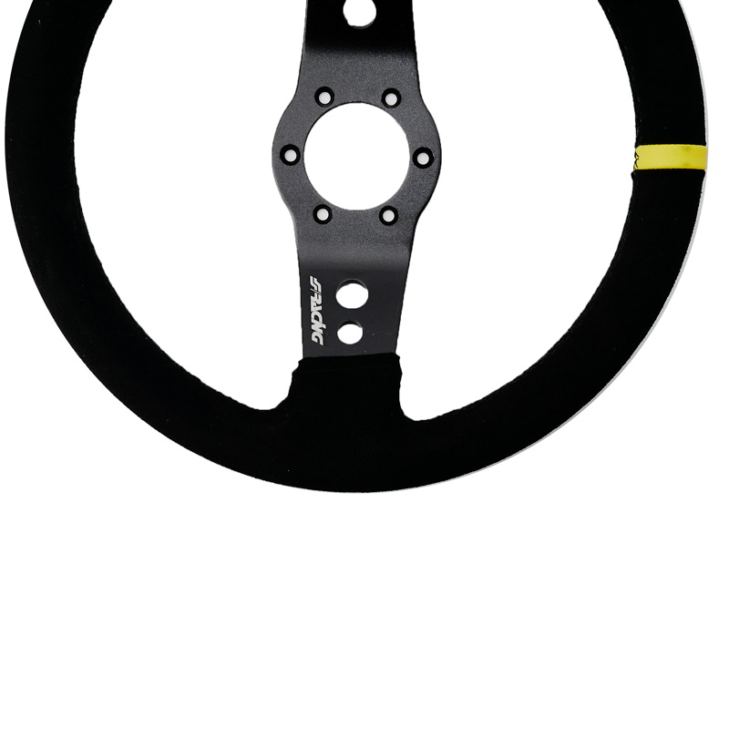 Simoni Racing Universeel Sportstuur Rally - Zwart Suède - Diameter 320mm