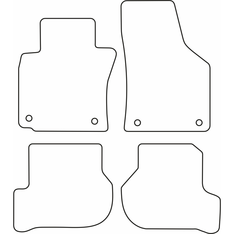 Automatten  Volkswagen Golf V 2007-2008