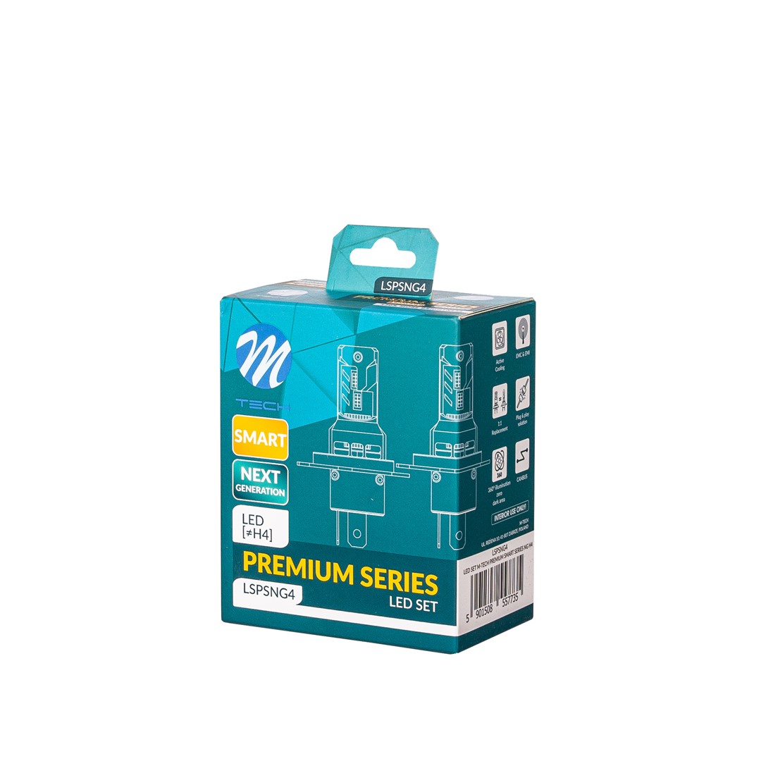 H4 LED Lampen M-TECH Premium Smart Series Canbus