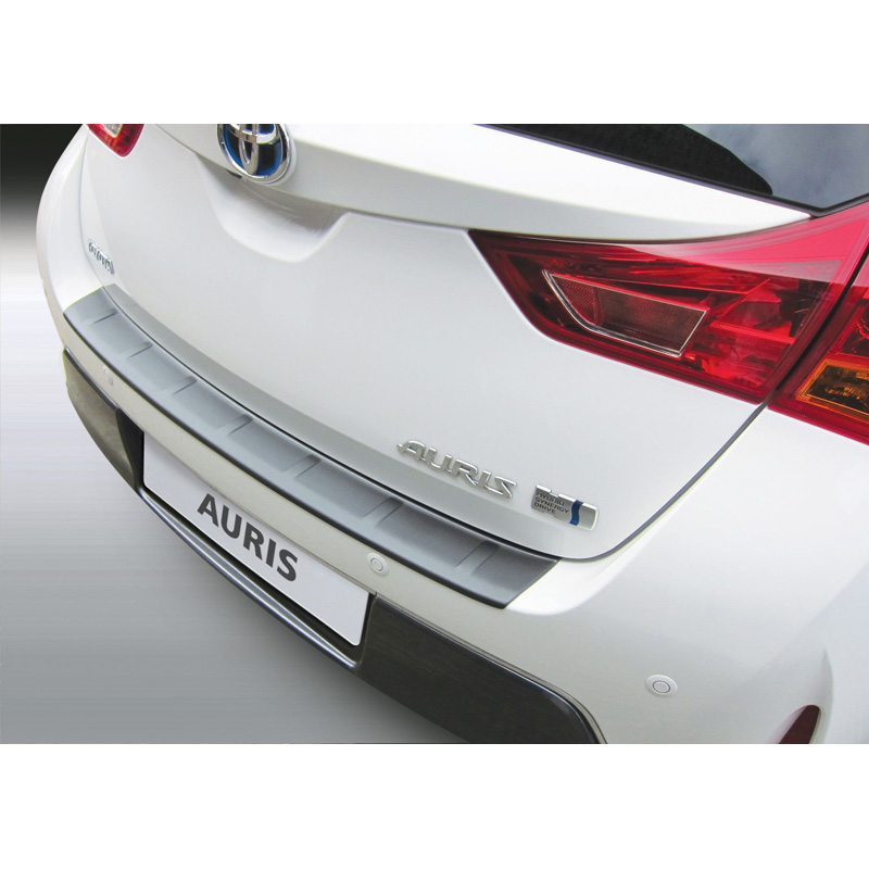 ABS Achterbumper beschermlijst  Toyota Auris 5 deurs 2013-8/2015 Zwart 'Ribbed'