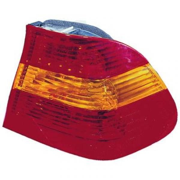 Achterlicht links buiten BMW E46 01-05 ROOD-ORANJE SEDAN ROOD/OR