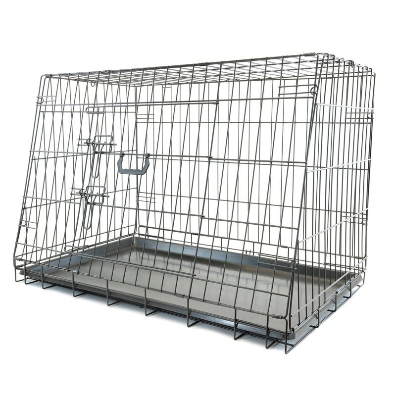 Opvouwbare Schuine Hondenbench - Medium - 76x56x54cm