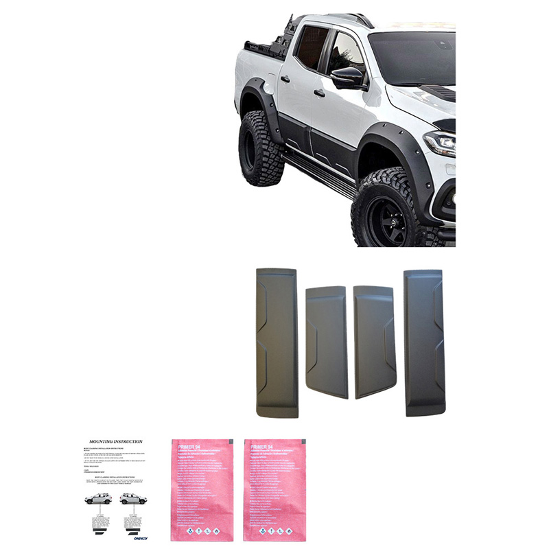Deurpanelen  Mercedes X-Klasse W470 2017- - Matzwart