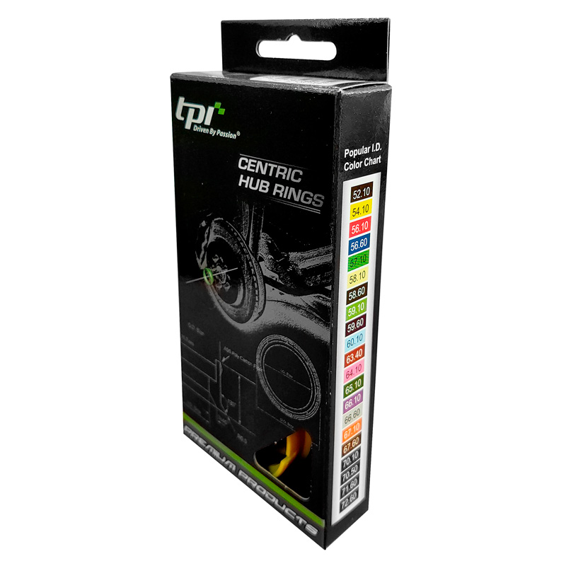 Set TPI Centreerringen - 76.0->63.4mm - Bruin