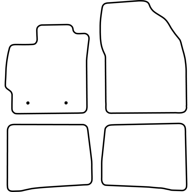 Automatten Velours  Toyota Prius 2009-2012