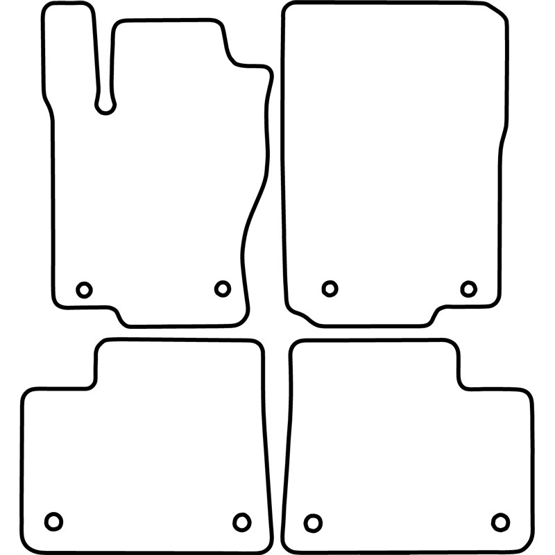 Automatten Velours  Mercedes ML (W166) 2011-2015 & GLE (W166) 2015-2019