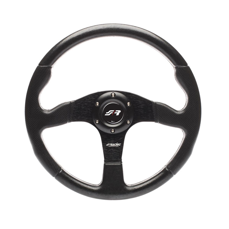 Simoni Racing Universeel Sportstuur Match - Zwart PU - Diameter 350mm