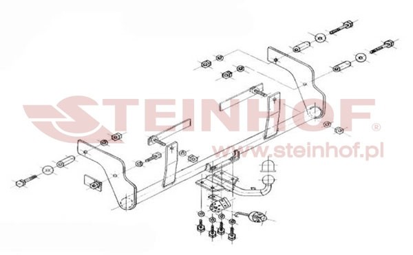 Trekhaak Renault Kangoo I (4x4) 10/2001-2008