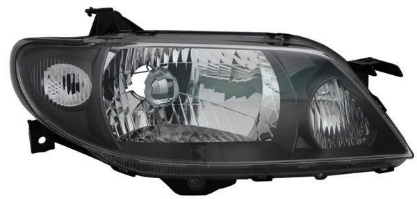 Koplamp rechts 323 S/F, 00->> TYC H4/ZWART