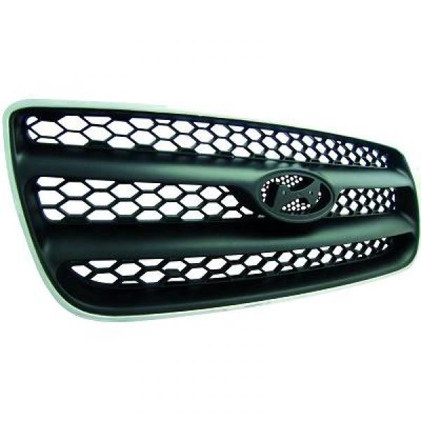 Radiator Grill COMPLEET SANTA FE 06-09 ZWART