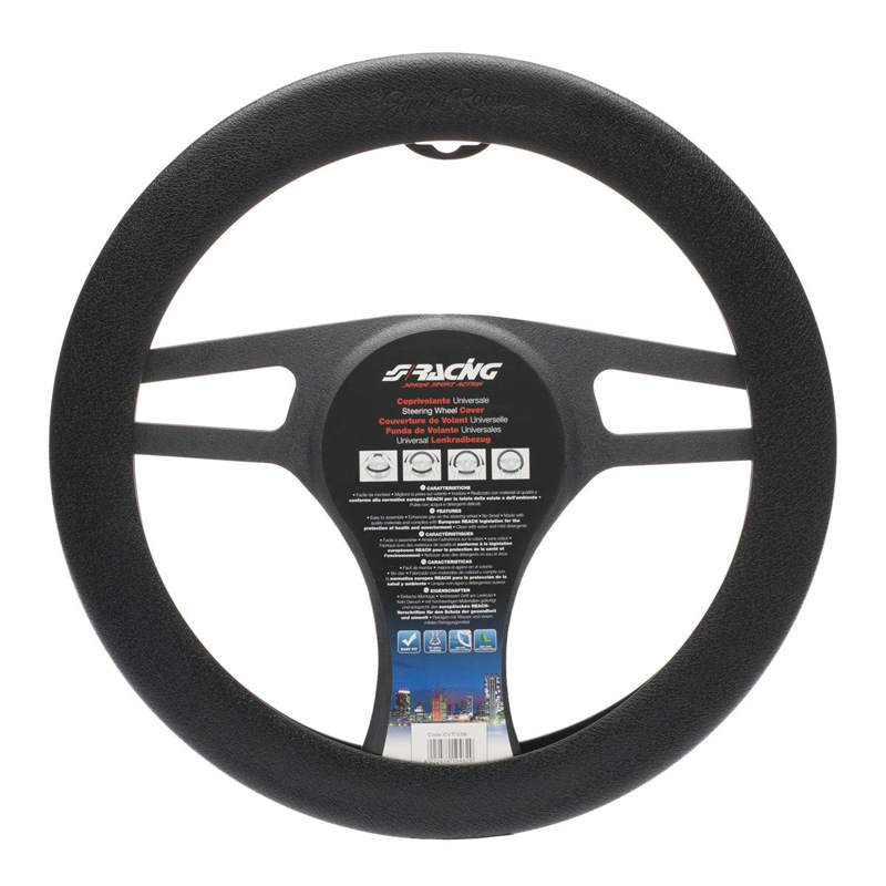 Simoni Racing Stuurwielhoes Soft Sil - Zwart Siliconen - 35-40cm
